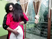 Vaishnavy And Sharun Raj Ass Romance In Churidhar,  Ass Kissing R