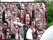 Epic Boob Flashing At Uk Festival