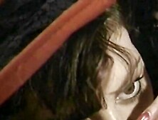 Horny bitches fucking with strapon in hot lesbian orgy