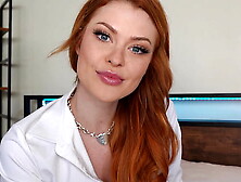 Alluring Red-head College Co-Ed Elly Clutch Seduces Her Tutor