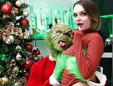 Curvy Goddess Emily Thorne Screwed By Green Monster From Behind