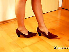 Sensual Nylon Soles in Vintage Loafers