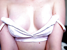 Petite Tori Diamond has a blast playing with her tiny tits and nips