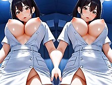 Watch this uncensored hentai with a busty nurse & a messy creampie