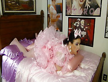 Prissy Sissy Humping Satin Pillow