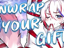 Boyfriend Wishes u To Use His LARGE and MOIST "Christmas Gift",  so U Make Him Use a BALL GAG~ [Riding] [Ball Gag] [Faste