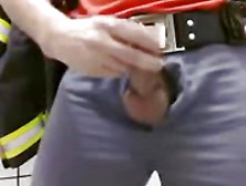 Firefighter Jerking Off