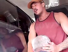 Diego Barros Cock Serviced By Daddy Uber Driver