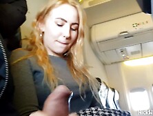 Airplane ! Horny Pilot's Wifey Shows Massive Boobs In Public