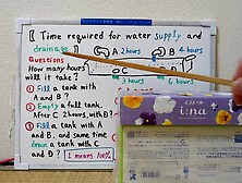 Time required for water supply and drainage. [JapanMath]