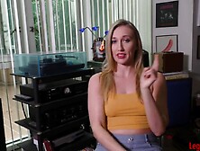 Blonde Hottie Riley Reyes has a semen bondage!