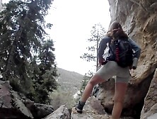 Large Bazookas Amateur Nympho Screws Dad Hard in Tent POV Public - Lewd Hiking