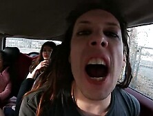 Very risky public sex in the street during quarantine... bang coronavirus!!