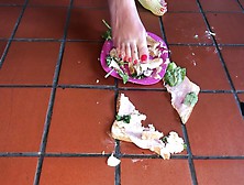 Whore Tramples My Lunch! Foot Bizarre Sandwich Stomp