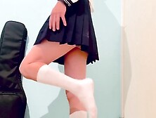 Crossdressing Asian Enjoys Japanese Dildo Play In Cosplay Session