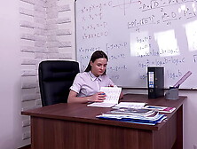 I DREAM ABOUT MY TEACHER AND FUCK MYSELF IN HIS CHAIR