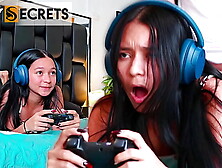 I FUCK MY STEPSISTER WHILE SHE PLAYS SEX TAPE GAMES