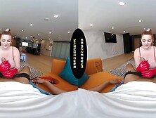 BRAZZERS VR - Abigaiil Morris Lubes Up Your Rod As This babe Rubs Her Giant Pierced Titties Around It