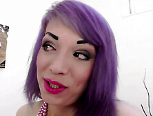 A Youthful Russian Rebel with Lilac Hair Gets Her Booty Banged Hard by Omar Galanti