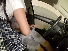 Finger Blasting In Car