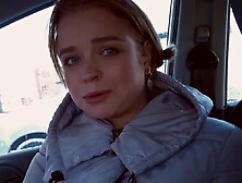 Russian Teen Gives A Blowjob In Car And Home