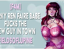 [F4M] Quirky Ren Faire Babe Mounts the New Dude in Town! [EROTIC AUDIO]