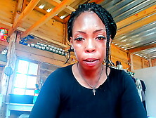 Taking a phone call while working out my monstrous behind in panties...