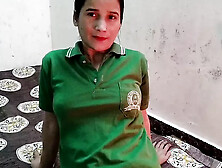 The school girl left the head for not doing homework.