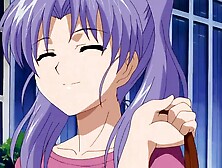 cute girlfriend teased with feet in cafe