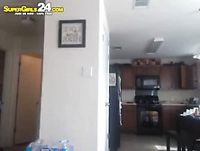 Sexy Webcam Girl Around The House