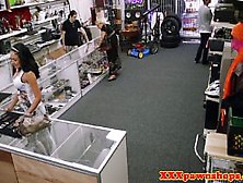 Busty Pawnshop Amateur Sucking Cock For Cash