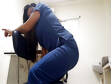 Exclusive!! The Hot Nurse Masturbates In The Office At Work,  Thi