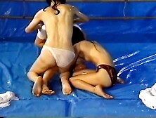 Oiled Japanese Catfight