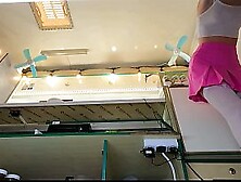 Hawt eighteen years old hottie secretle recorded at worl - voyeur pov