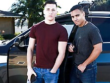 Anthony Moore & Tristan Hunter In Car Fooled - Nextdoorworld