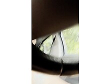 Naughty girl in the carpark