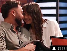 PURE TABOO Caring Liz Jordan Cheers Up Abused Aged Date In Restaurant After Waitress Comment