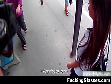 Fucking Glasses - Amanda - Fucked For Cash Near The Bus Stop