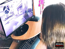 Teenie Gamer Rough Rear-End Sexed And Cream-Pie Right During Counter Strike Match