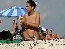Western Tourists fawning over Malabari Negro at Goa Nude Beach