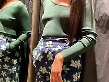 Blowjob in the Fitting Room - Almost Caught by Staff