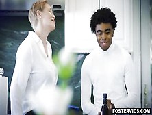 Concupiscent Woman With Large Boobs,  Ryan Keely Is Having An Interracial Trio With Hannah Grace And Zach