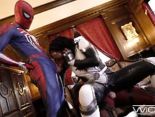 Ebony Hot Cute Girl Gives Handjob