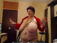 Big-Titted Bbw Granny Dances On Webcam