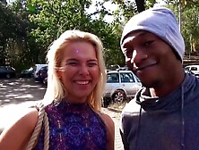 Sexy Czech Blonde Nikky Dream Enjoys Interracial BBC in Car - reality porn