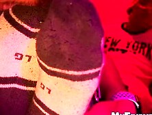 MY FRIENDS TOES - Bound Shy got his feet worshiped and sucked helplessly by a straight guy (Shyla Stylez)