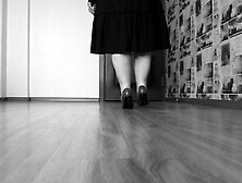 ASMR.  ASMR the sound of heels on the floor.