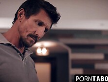 PornTaboos. com - Petite cutie ravaged rough by her teacher and stepfather's cocks