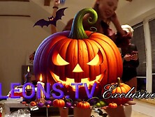 Petite Straps and No Pants Leggings Try on Haul turns into a Halloween Party with Daisy, Eve, Sylvia and Lucie at Leon Lambert P