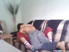 Cute Teen Homemade Sofa Sextape